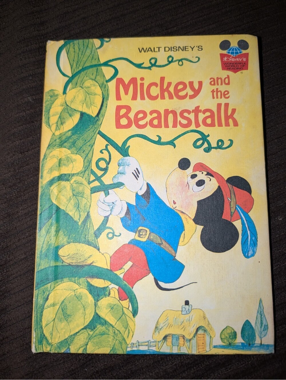 Vintage Walt Disney First Edition Book 1973 Mickey and the Beanstalk